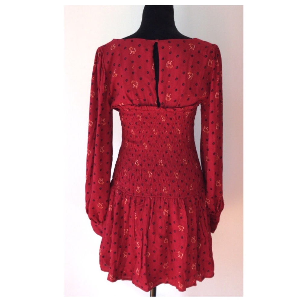 FREE PEOPLE PRINTED WOVEN MINI DRESS - Picture 6 of 8
